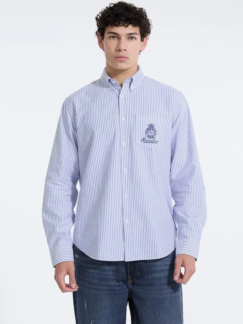 Camisa de rayas con bolsillo