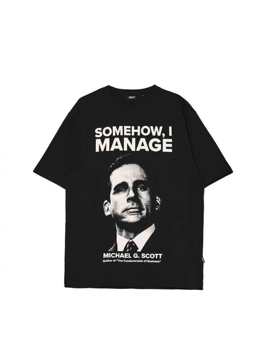 Černé tričko s potiskem The Office