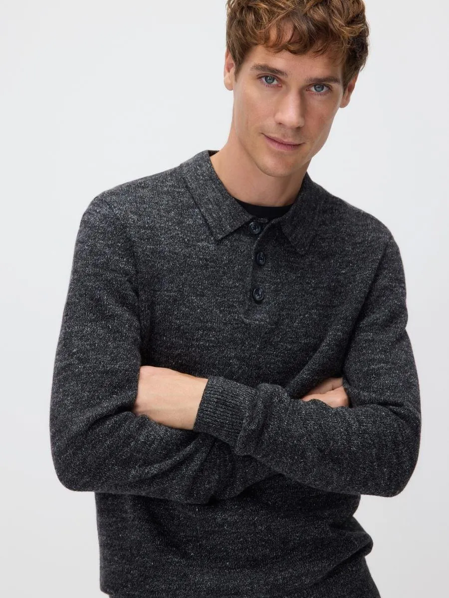 Bavlněný polo svetr