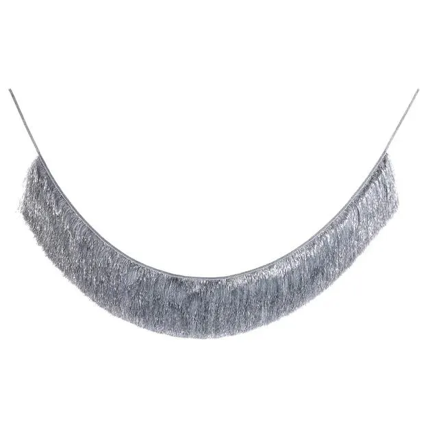 BANNER DAY Girlanda z třásní 2 m - stříbrná