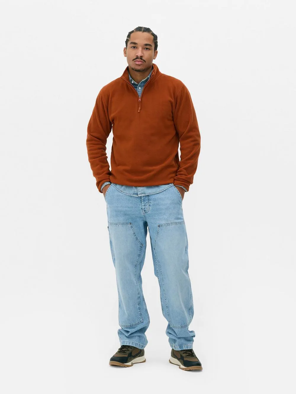 Flísová mikina se zipem u krku