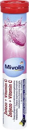 šumivé tablety železo a vitamín C, 82 g