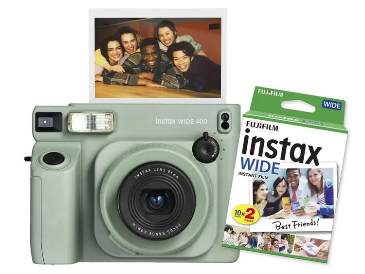 Fujifilm instax WIDE 400™, Sage Green + Colorfilm (20ks)