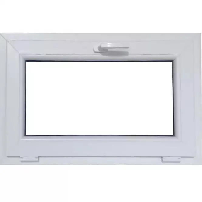 Okno sklápěcí 86,5x53,5cm bílé/zlatý dub