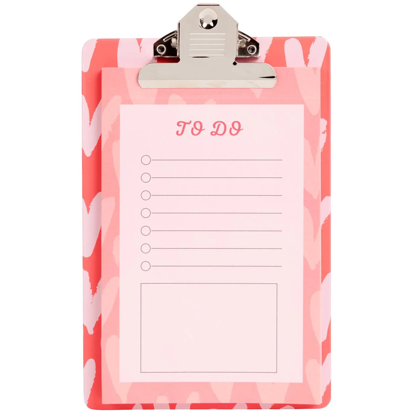 Psací podložka s kontrolním seznamem