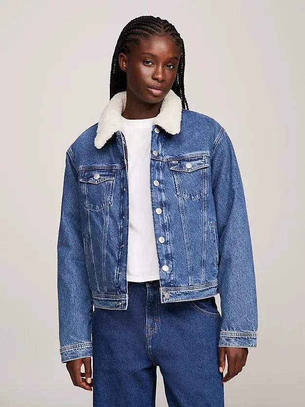 Mom Removable Lining Denim Jacket