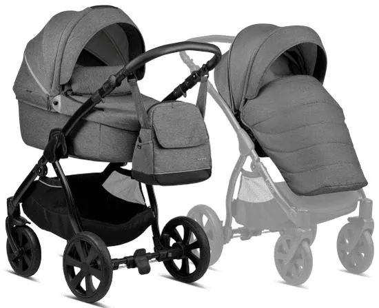 NOORDI Kočárek Fjordi 2022 2v1 Dark Grey