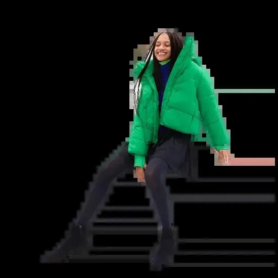 Gap Zimní prošívaná cropp bunda GAP_455101-04 L