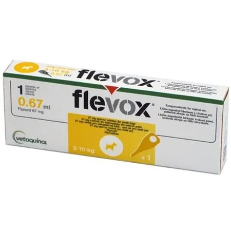 Flevox spot-on S pro psy 2-10 kg 1x 0,67 ml