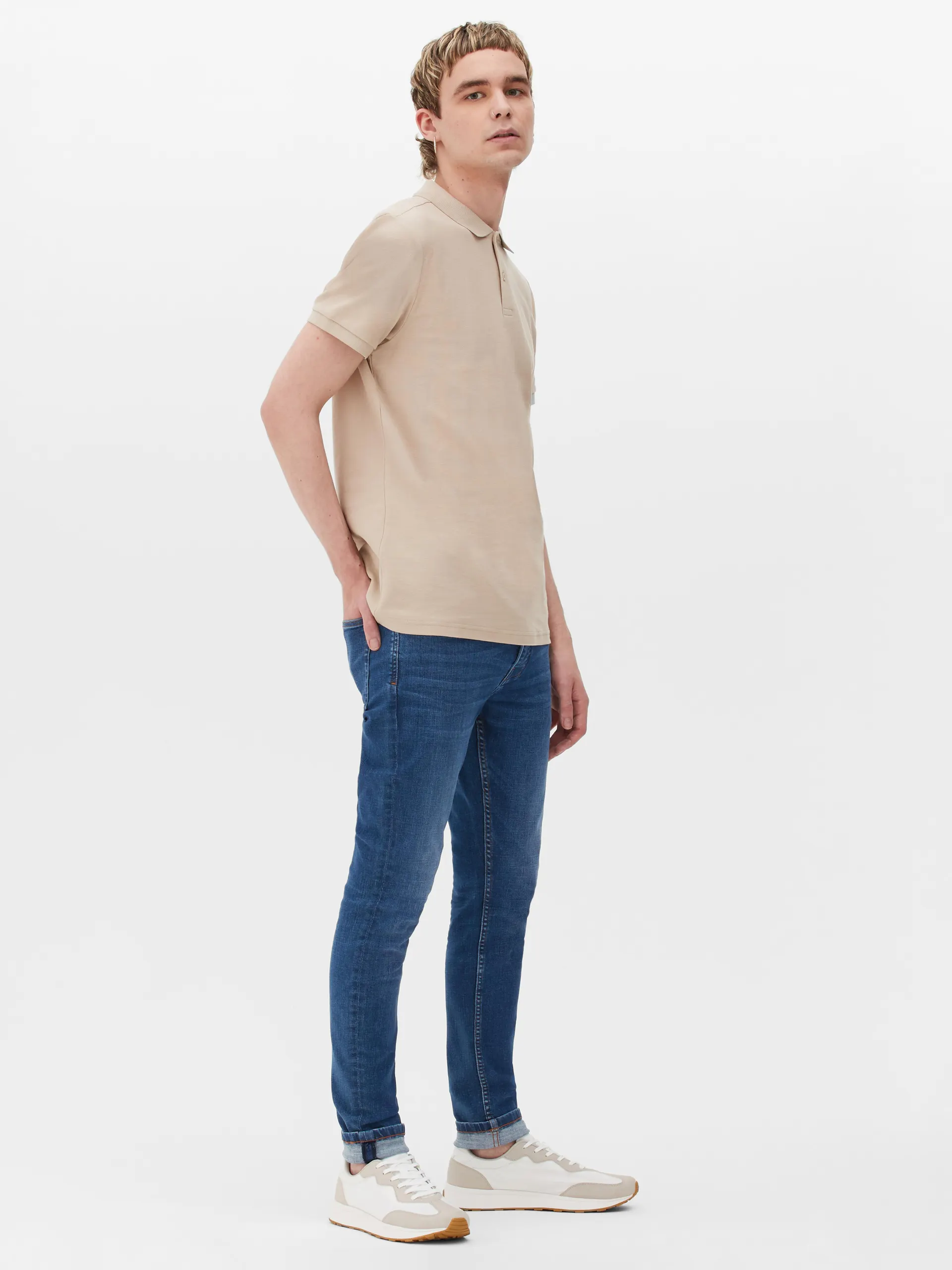 Skinny džíny s běžnou výškou pasu