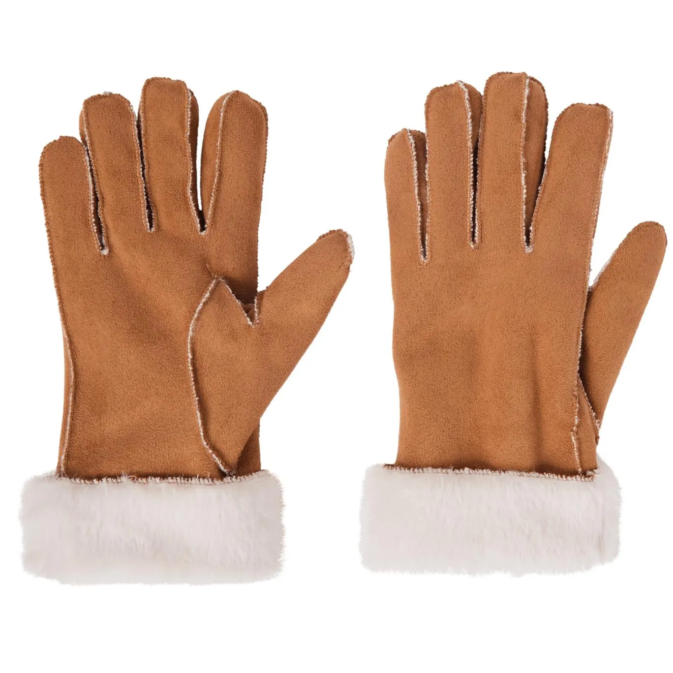 Rukavice se semišovým vzhledem