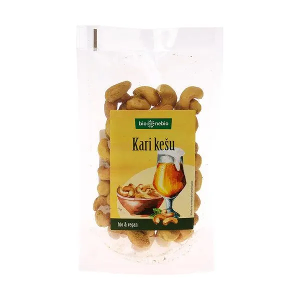 Ořechy kešu kari pražené 100 g BIO BIO NEBIO