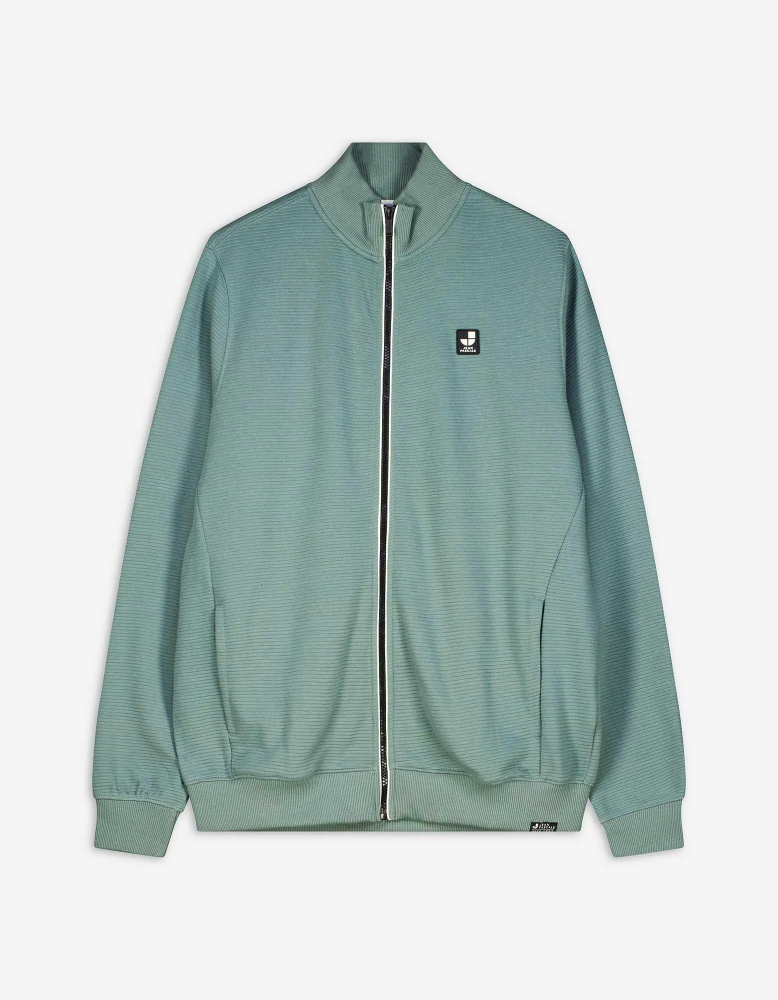 Propínací mikina - Nášivka se značkou - tmave zelena