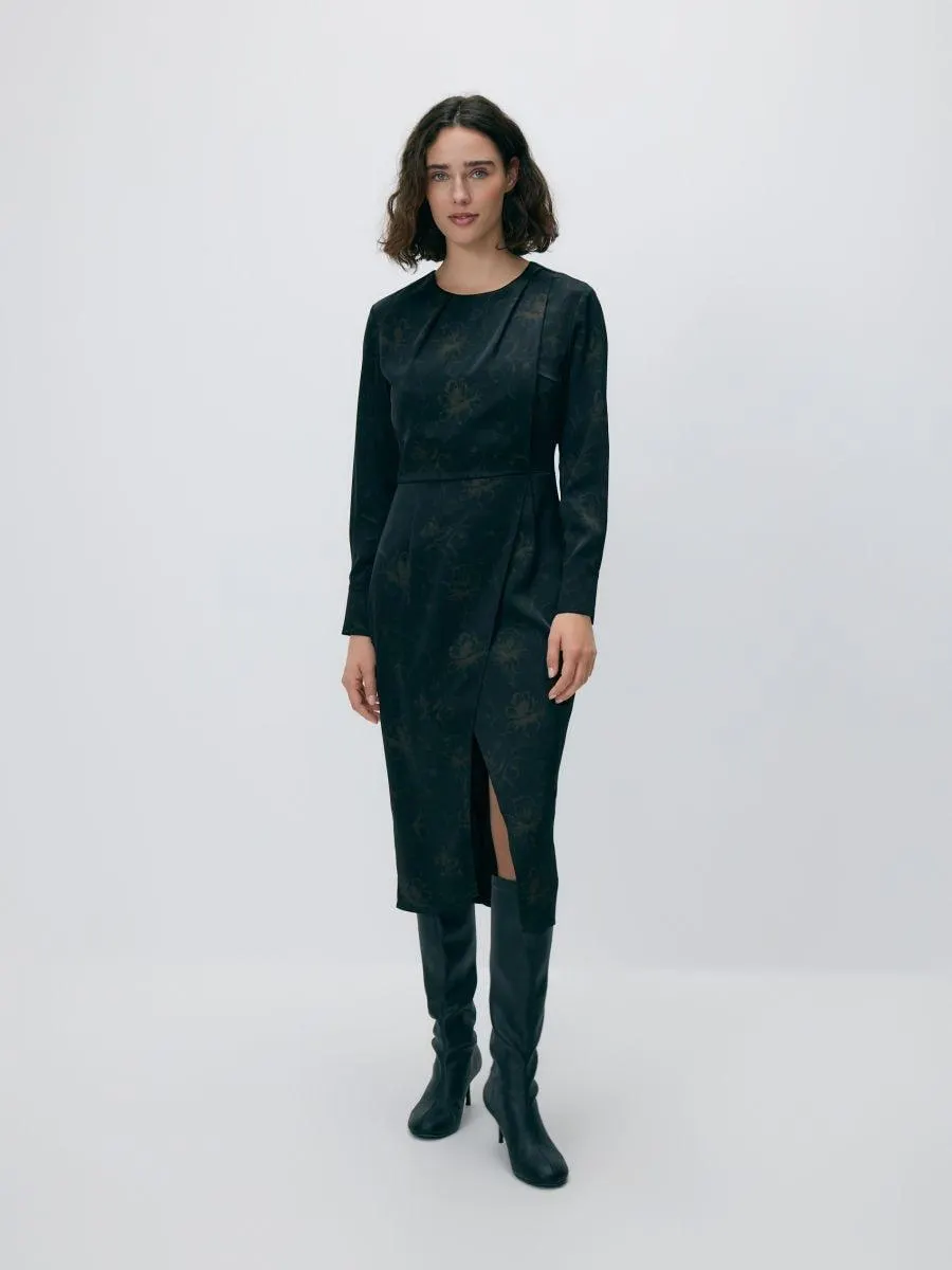 Vzorované midi šaty