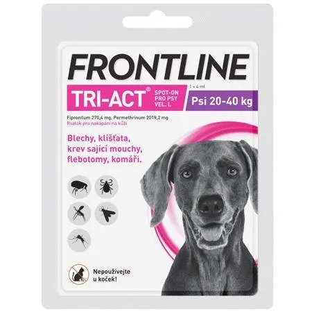 Frontline TRI-ACT spot-on L pro psy 20-40 kg 1x 4 ml