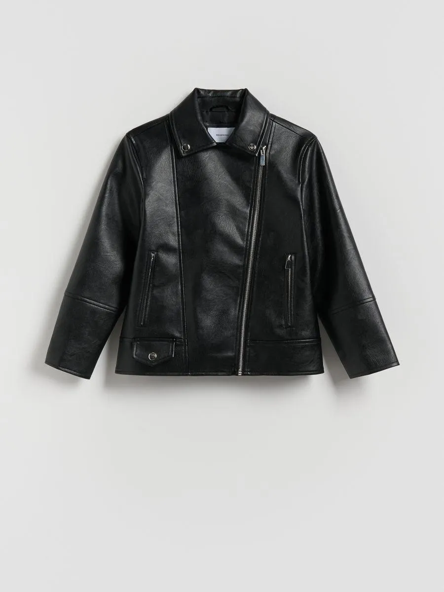 Koženková bunda biker