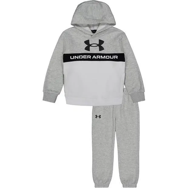 Armour Pieced Branded Logo Hoodie Set Infant Boys