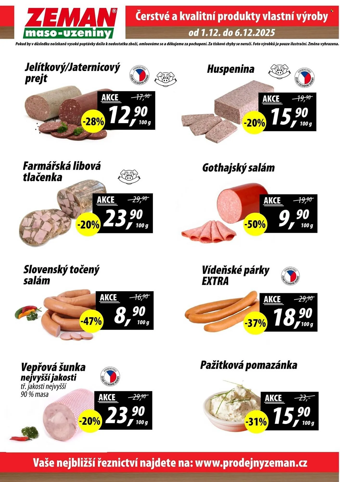ZEMAN leták - 1. prosince 6. prosince 2025 - Page 2