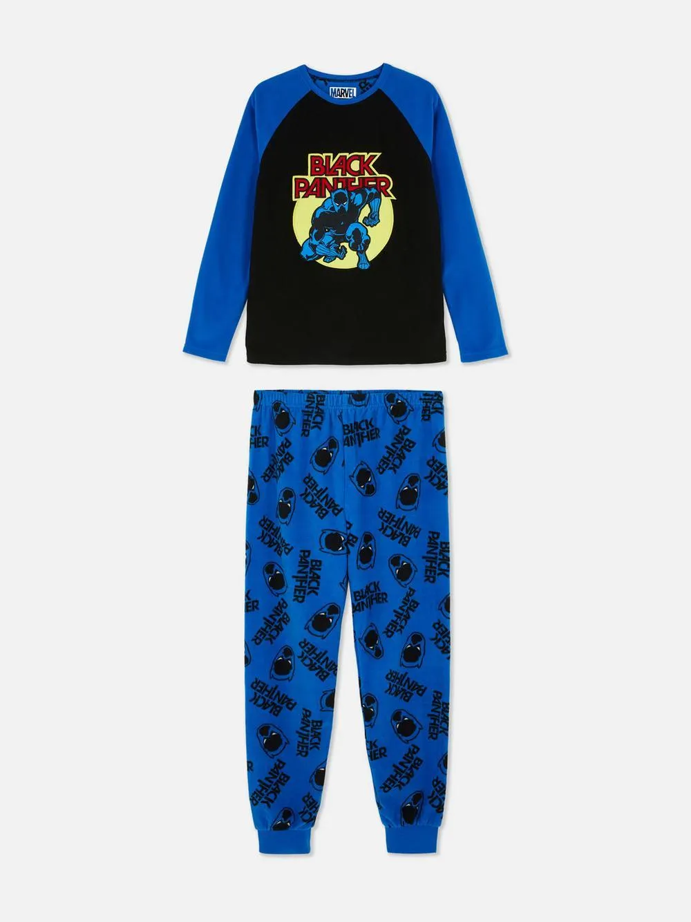 7–15 let | Flísové pyžamo MARVEL Černý panter