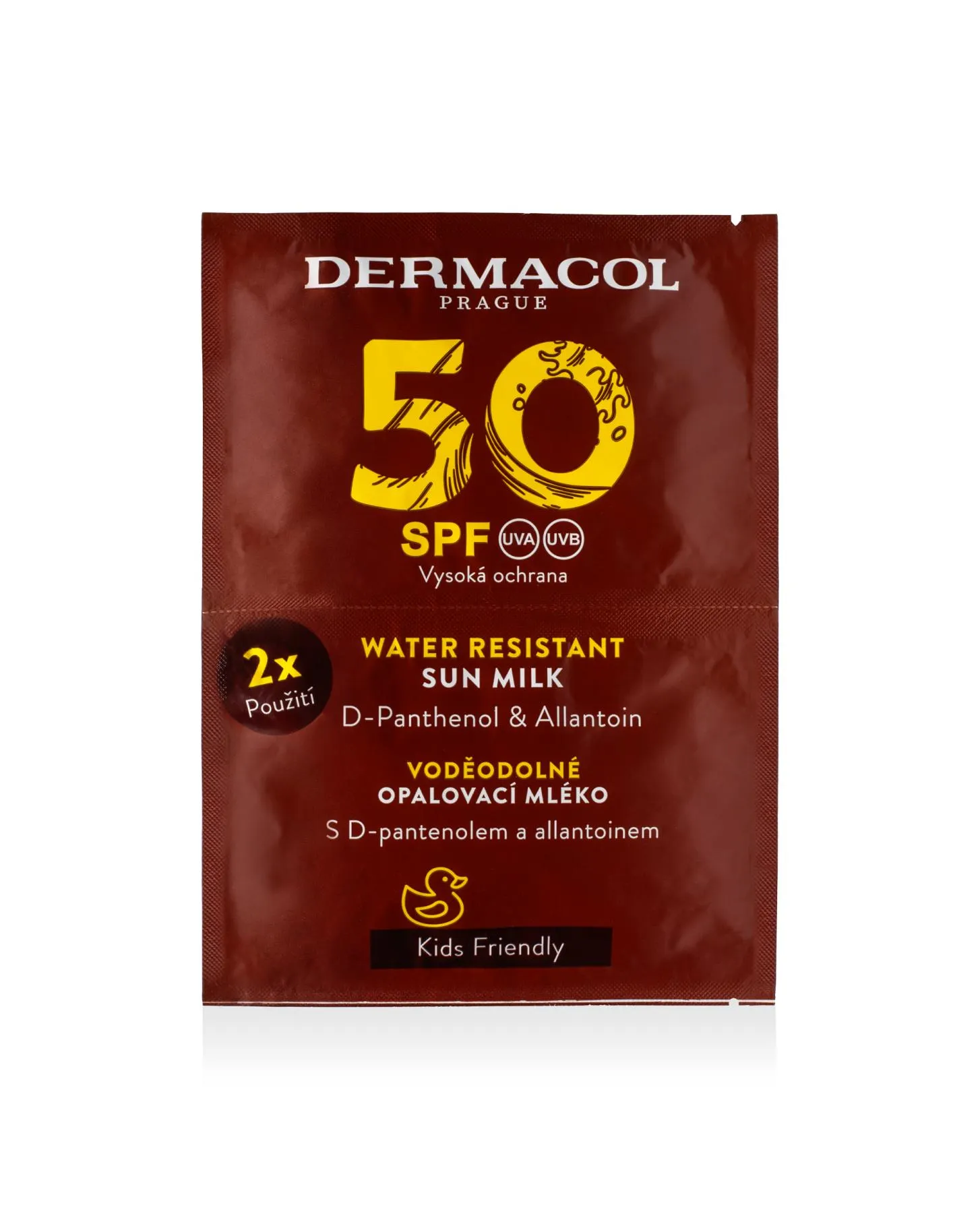 SUN Mléko na opalování SPF 50, 2 x 15 ml