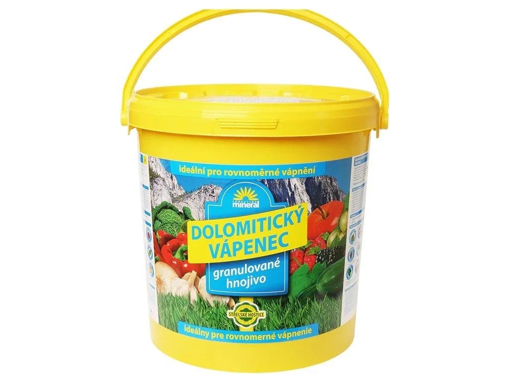 Vápenec dolomitický - 10 kg granulovaný kbelík