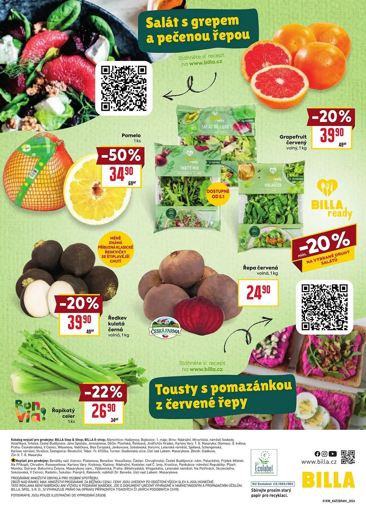 Billa leták - 2. ledna 20. ledna 2026 - Page 20