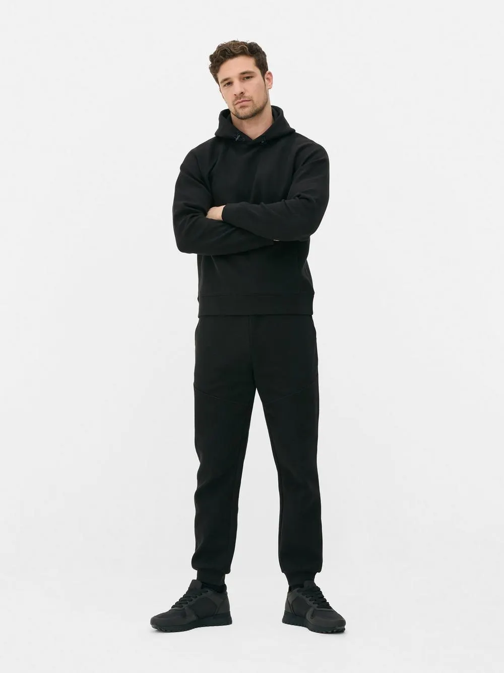 Camisola capuz pulôver texturada