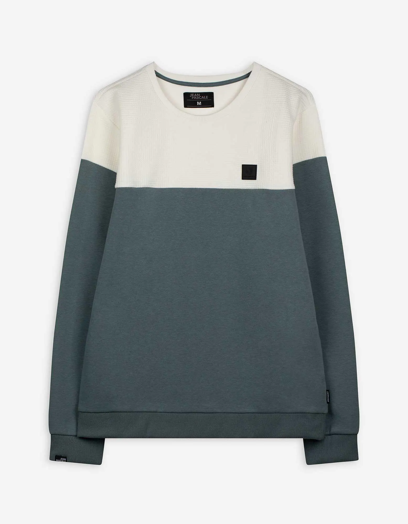 Mikina - Barevné pruhy - tyrkysova