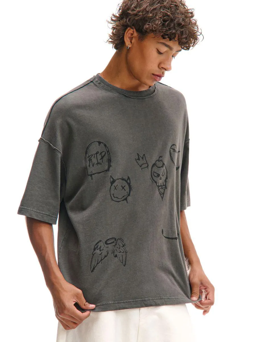 Tričko s neopracovaným lemem