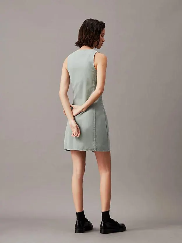 Cotton Twill Utility Dress