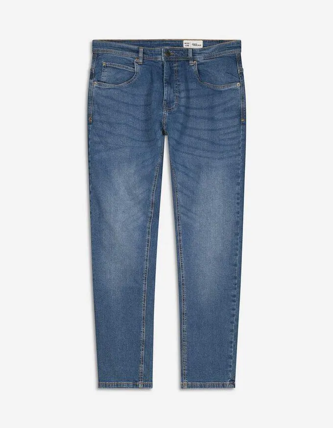 Džíny - seprané - modra