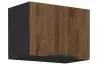 Horní výklopná kuchyňská skříňka Monza, 50 cm, ořech/černá
