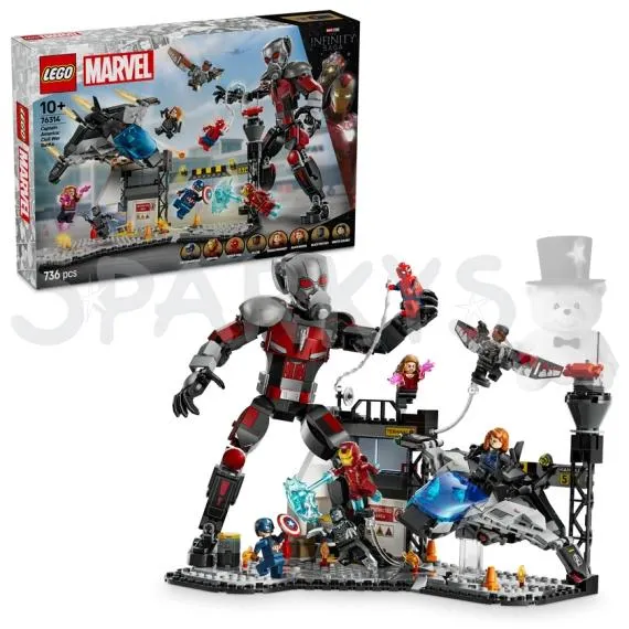 LEGO® Marvel 76314 Akční bitva – Captain America: Občanská válka