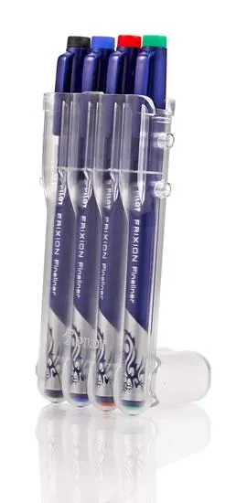 PILOT FriXion Fineliner, EVOLUTIVE set 4 barvy, BASIC