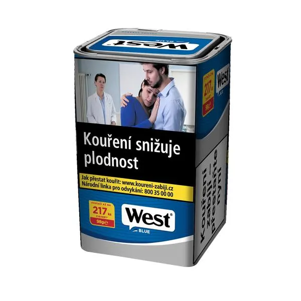 Tabák cigaretový West Blue 98g