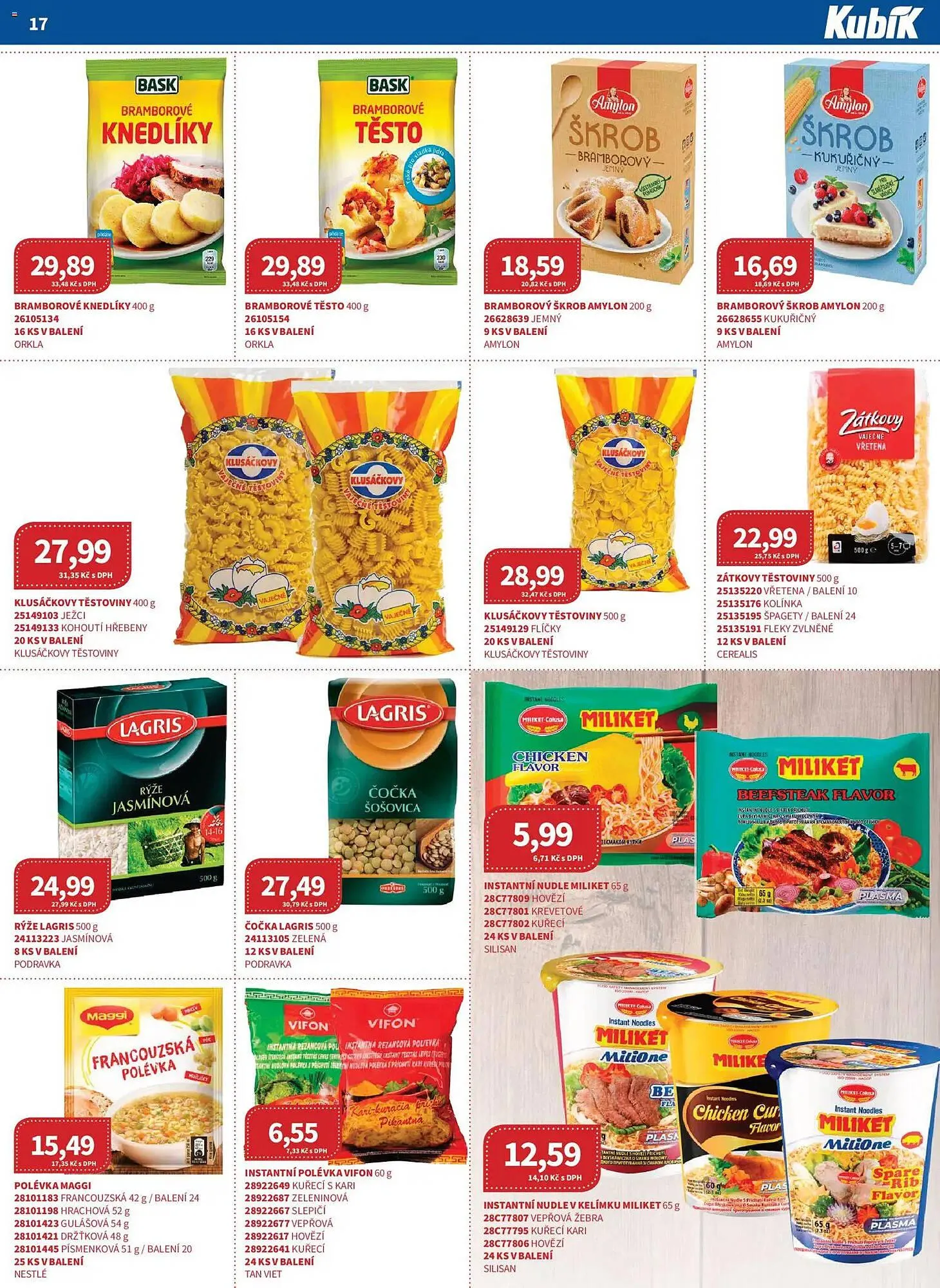 Kubík potraviny leták - 1. března 31. března 2026 - Page 17