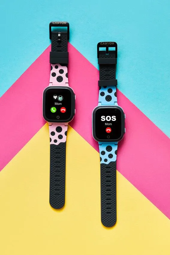 Chytré hodinky Canyon Sandy KW-34 - dětské (CNE-KW34PP) růžové