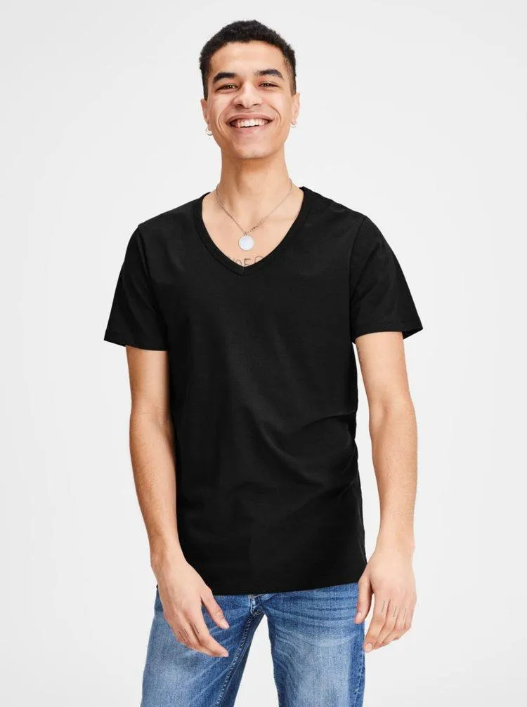 Černé basic tričko Jack & Jones Basic