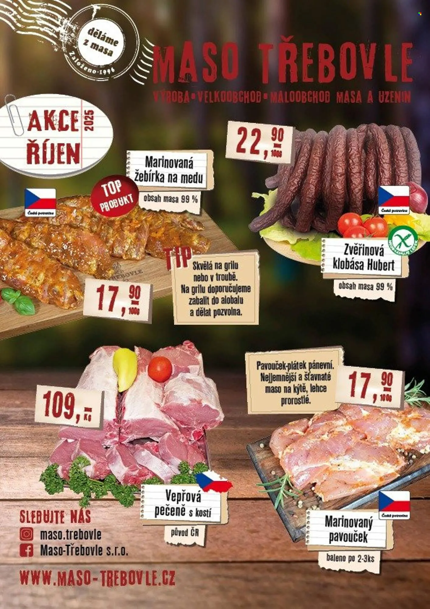 Maso Třebovle leták - 1