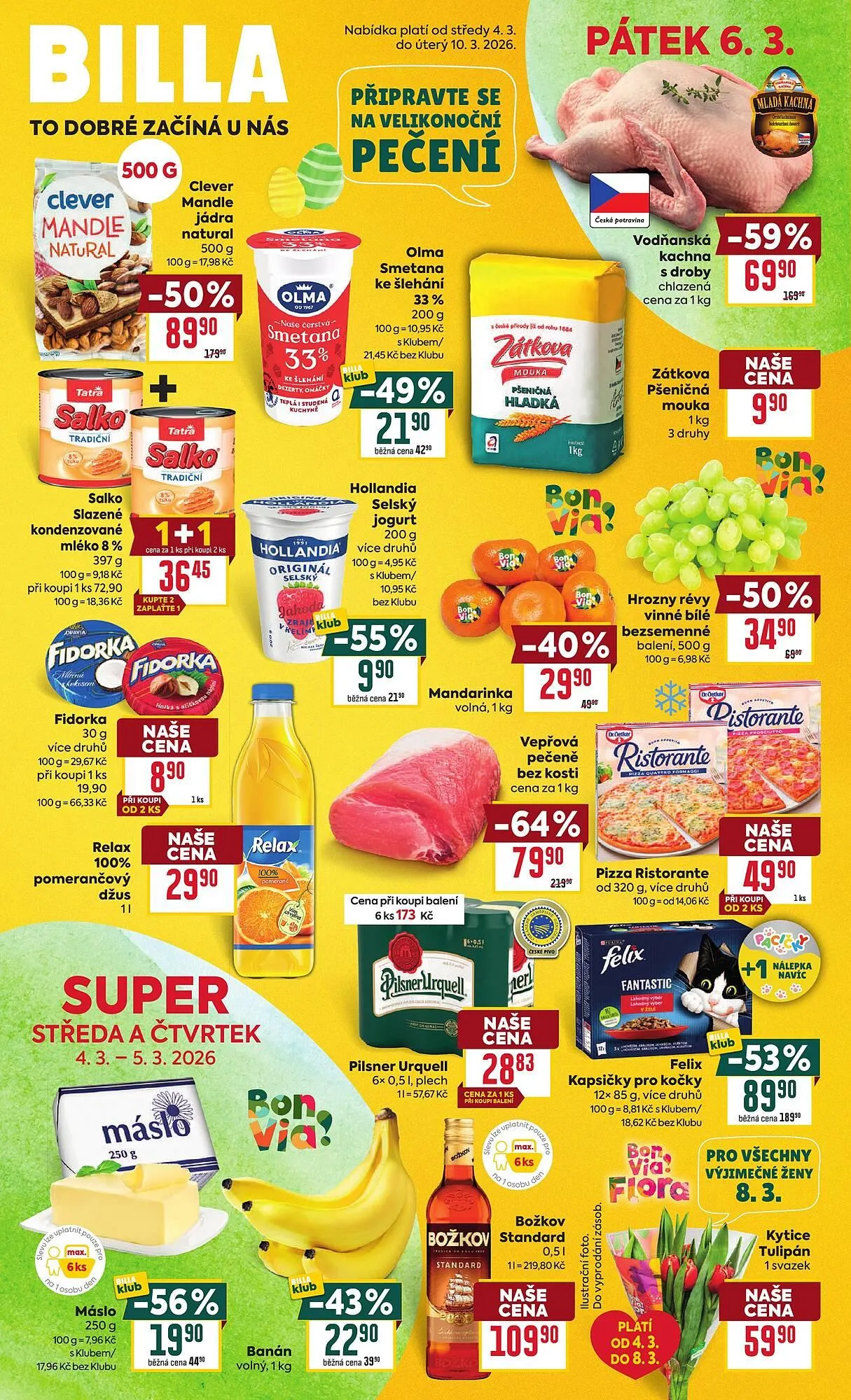Billa leták - 4. března 10. března 2026 - Page 1