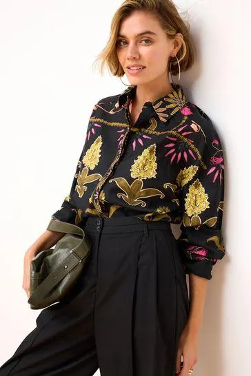 Long Sleeve Collared Summer Shirt