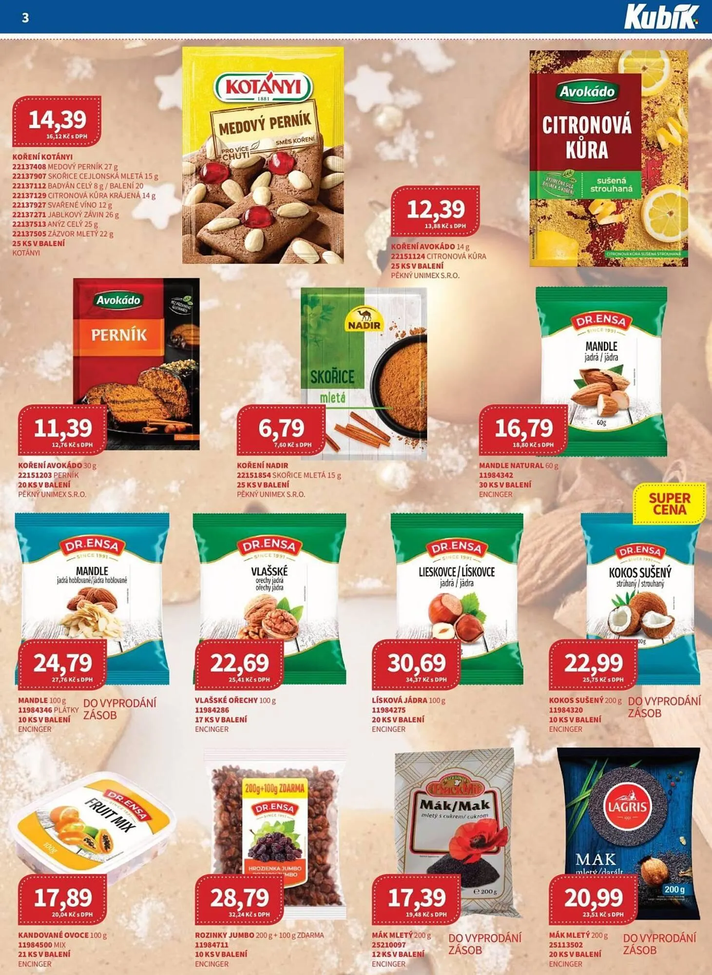 Kubík potraviny leták - 1. listopadu 30. listopadu 2025 - Page 3