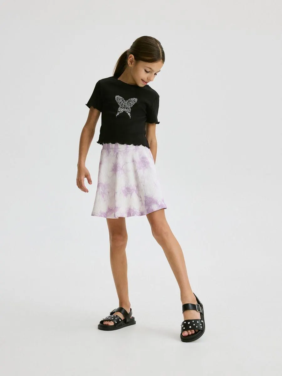 Sukně s efektem tie dye