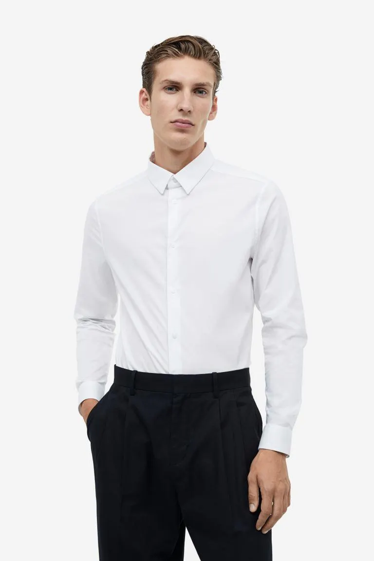 Bavlněná košile Muscle Fit