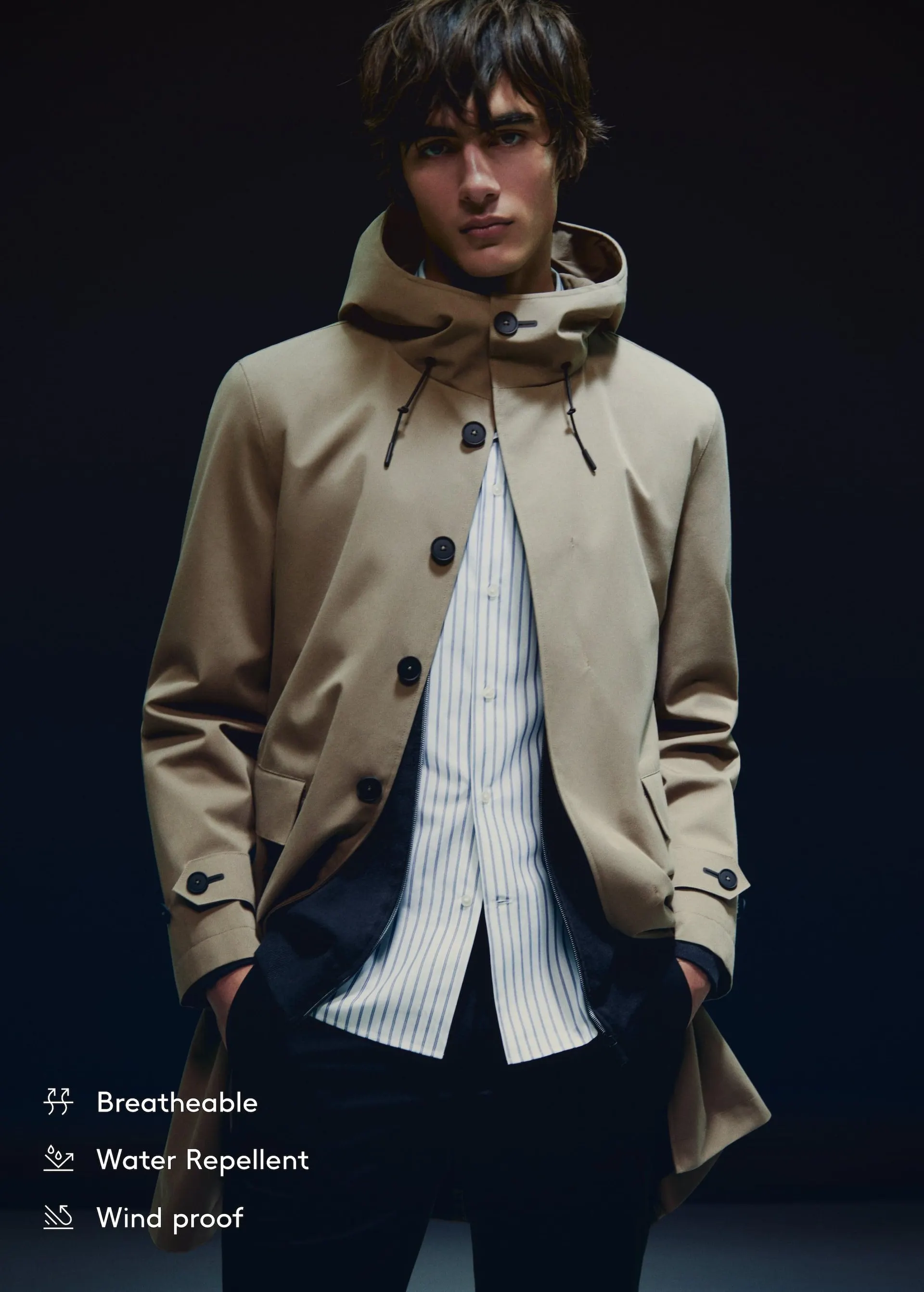 Parka s kapucí water proof