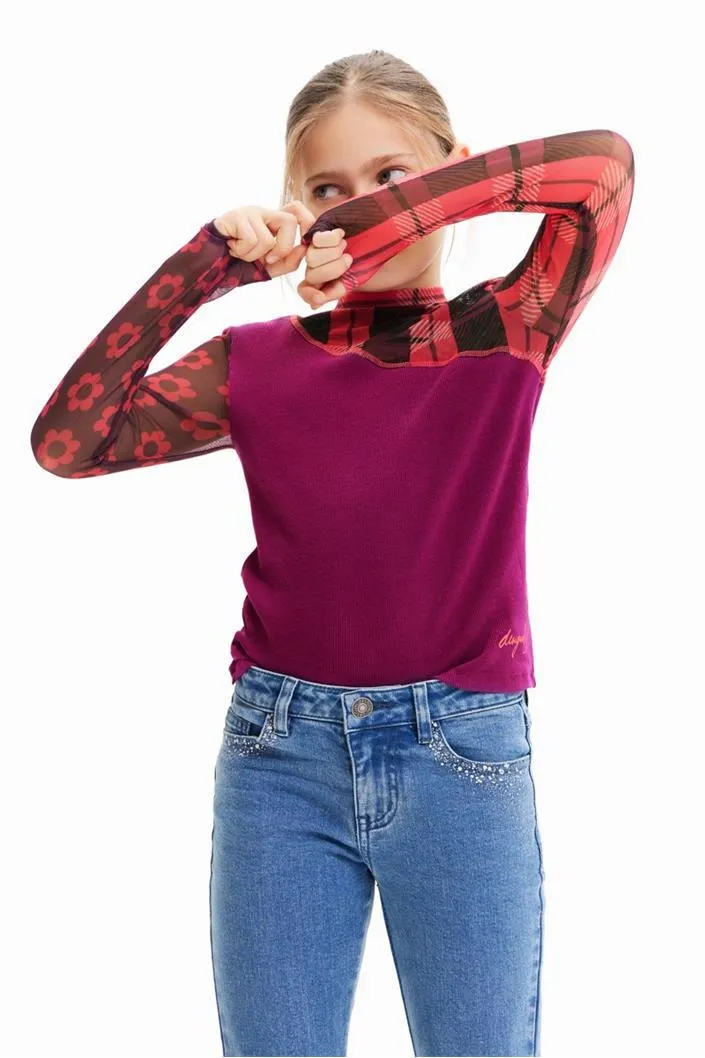 tričko Desigual Cala magenta haze