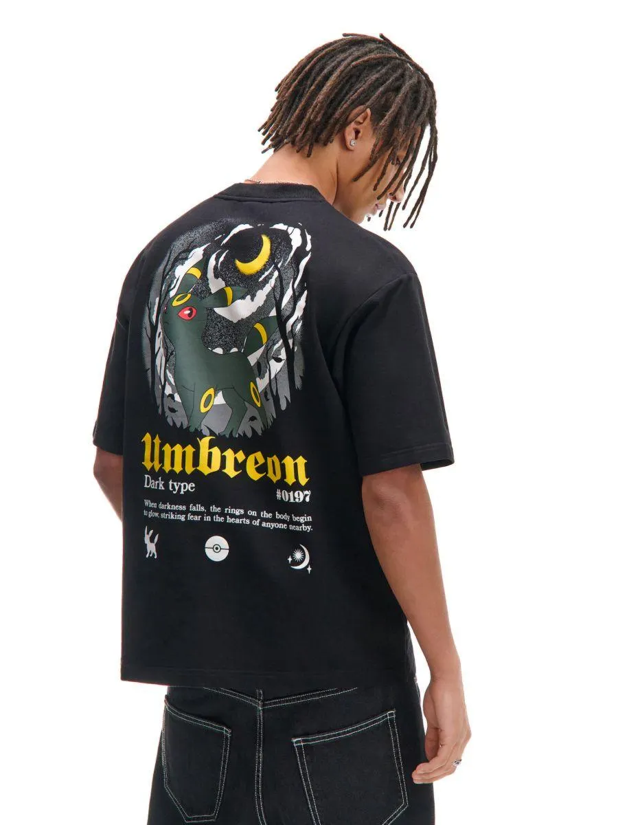 Černé tričko s potiskem Pokémon Umbreon