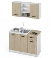 Kuchyně MALEN, 120 dub sonoma/bílá, Z EXPOZICE PRODEJNY, II. jakost