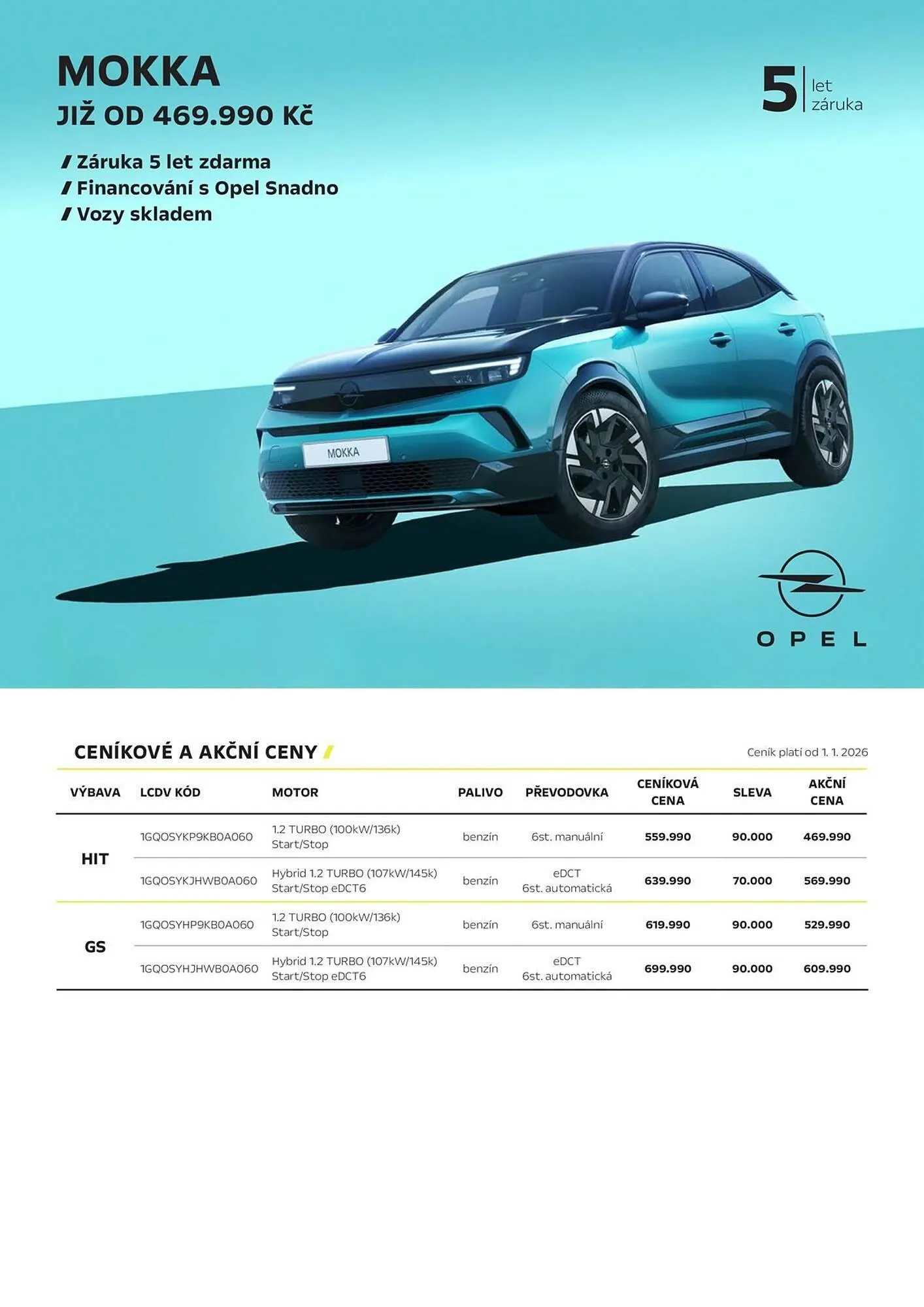 Opel leták - 23. ledna 31. března 2026 - Page 1