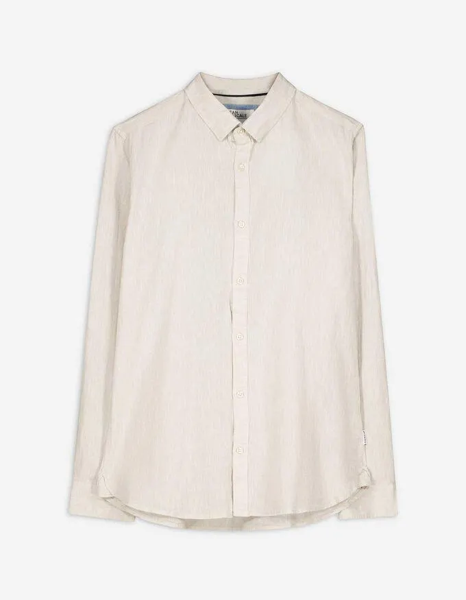 Camicia - Misto lino - beige